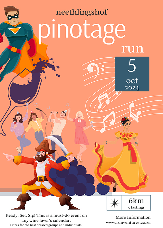 Pinotage Run 2024 Poster small